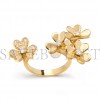 VAN CLEEF ARPELS FRIVOLE BETWEEN THE FINGER RING - YELLOW GOLD, DIAMOND  VCARP3W500