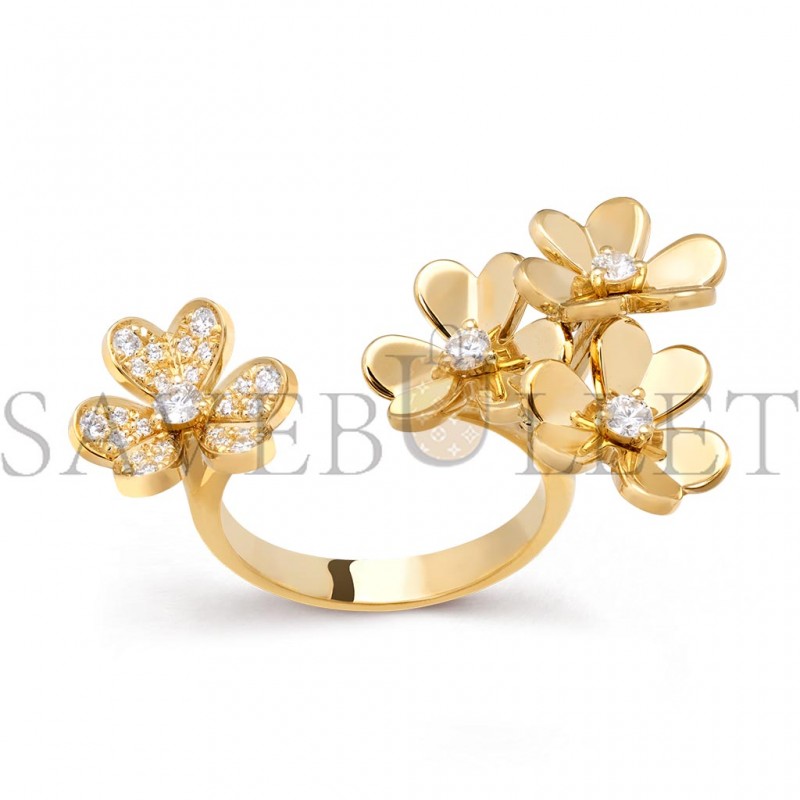 VAN CLEEF ARPELS FRIVOLE BETWEEN THE FINGER RING - YELLOW GOLD, DIAMOND  VCARP3W500