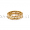 VAN CLEEF ARPELS PERLÉE DIAMONDS RING, 1 ROW - YELLOW GOLD, DIAMOND  VCARP4E100