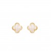 VAN CLEEF ARPELS PURE ALHAMBRA EARSTUDS - YELLOW GOLD, MOTHER-OF-PEARL  VCARA38800