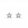 VAN CLEEF ARPELS SOCRATE EARSTUDS, 1 FLOWER - WHITE GOLD, DIAMOND  VCARG44100