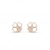 VAN CLEEF ARPELS COSMOS EARRINGS, SMALL MODEL - ROSE GOLD, DIAMOND, MOTHER-OF-PEARL  VCARO5BX00