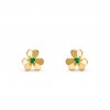 VAN CLEEF ARPELS FRIVOLE EARRINGS, MINI MODEL - YELLOW GOLD, EMERALD  VCARP7SD00