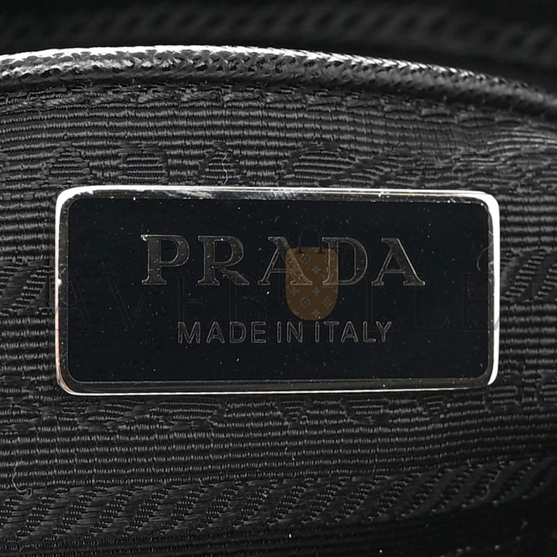 PRADA TESSUTO NYLON VELA RE-EDITION SHOULDER BAG BLACK (25*21*10cm)