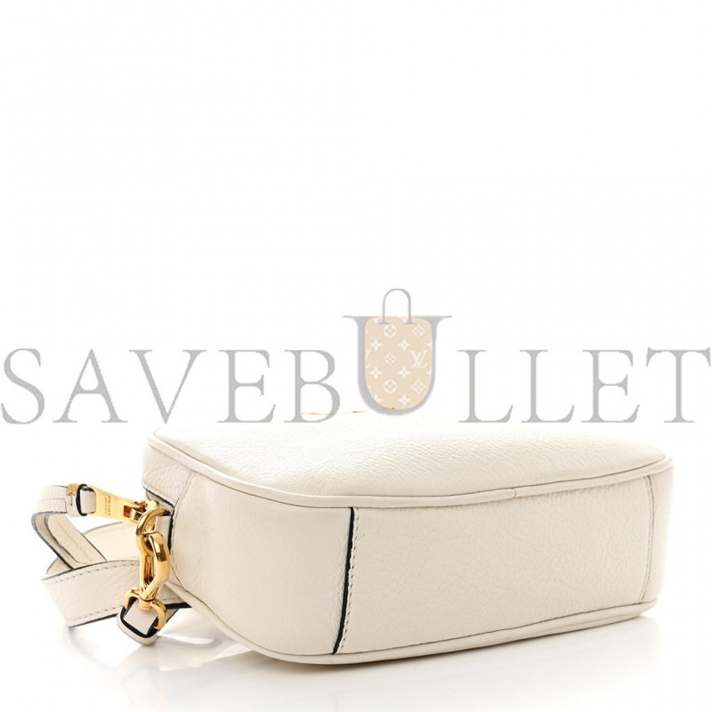 PRADA VITELLO DAINO CAMERA CROSSBODY BIANCO (19*12*2cm)