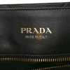 PRADA SOFT CALFSKIN TRIANGOLO SYMBOLE EMBOSSED MEDIUM TOTE BLACK (35*27*11cm)