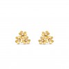 VAN CLEEF ARPELS FRIVOLE EARRINGS, 3 FLOWERS, MINI MODEL - YELLOW GOLD, DIAMOND  VCARP2DV00