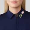 VAN CLEEF ARPELS LUCKY ANIMALS DOVE CLIP - ROSE GOLD, MOTHER-OF-PEARL, ONYX  VCARP2AR00