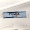 PRADA SPAZZOLATO TRIANGLE LOGO POINTED TOE SLINGBACK FLATS 37 WHITE PRADA SPAZZOLATO TRIANGLE LOGO POINTED TOE SLINGBACK FLATS 37 WHITE