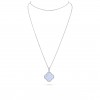 VAN CLEEF  ARPELS MAGIC ALHAMBRA LONG NECKLACE, 1 MOTIF - WHITE GOLD, CHALCEDONY  VCARP6L900