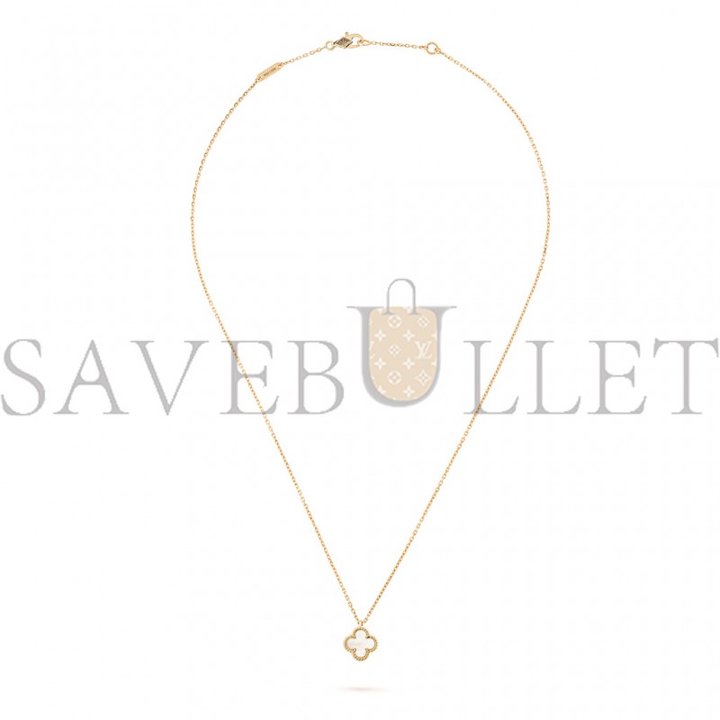 VAN CLEEF ARPELS SWEET ALHAMBRA PENDANT - YELLOW GOLD, MOTHER-OF-PEARL  VCARF69100