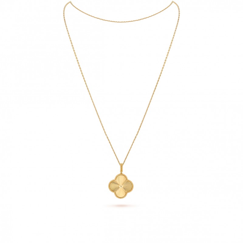 VAN CLEEF & ARPELS MAGIC ALHAMBRA LONG NECKLACE, 1 MOTIF - YELLOW GOLD  VCARP4KO00