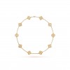 VAN CLEEF ARPELS VINTAGE ALHAMBRA NECKLACE, 10 MOTIFS - YELLOW GOLD, DIAMOND  VCARA42300