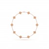 VAN CLEEF ARPELS VINTAGE ALHAMBRA NECKLACE, 10 MOTIFS - ROSE GOLD  VCARN9T100