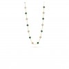 VAN CLEEF ARPELS VINTAGE ALHAMBRA LONG NECKLACE, 20 MOTIFS - YELLOW GOLD, DIAMOND, MALACHITE  VCARO7GP00