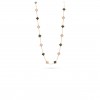 VAN CLEEF ARPELS VINTAGE ALHAMBRA LONG NECKLACE, 20 MOTIFS - ROSE GOLD, DIAMOND, MOTHER-OF-PEARL  VCARP2R000