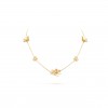 VAN CLEEF ARPELS FRIVOLE NECKLACE, 9 FLOWERS - YELLOW GOLD, DIAMOND  VCARP3W600