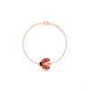 VAN CLEEF ARPELS LUCKY SPRING BRACELET, OPEN WINGS LADYBUG - ROSE GOLD, CARNELIAN, ONYX  VCARP7R100