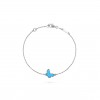 VAN CLEEF ARPELS SWEET ALHAMBRA BUTTERFLY BRACELET - WHITE GOLD, TURQUOISE  VCARF80400