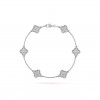 VAN CLEEF ARPELS SWEET ALHAMBRA BRACELET, 6 MOTIFS - WHITE GOLD, DIAMOND  VCARO85700