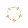 VAN CLEEF ARPELS VINTAGE ALHAMBRA BRACELET, 5 MOTIFS - YELLOW GOLD  VCARP3JK00