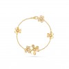 VAN CLEEF ARPELS FRIVOLE BRACELET, 5 FLOWERS - YELLOW GOLD, DIAMOND  VCARP3W400