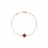 VAN CLEEF ARPELS SWEET ALHAMBRA BRACELET - ROSE GOLD, CARNELIAN VCARN59K00