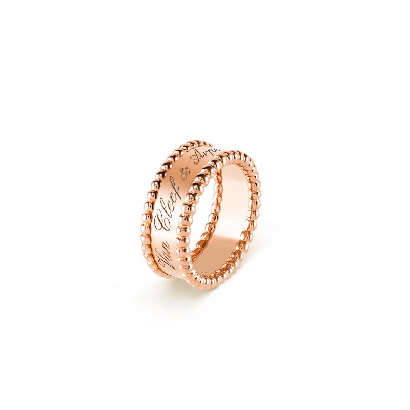 VAN CLEEF ARPELS PERLÉE SIGNATURE RING - ROSE GOLD  VCARN32400