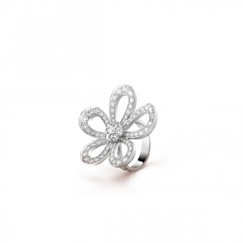 VAN CLEEF ARPELS FLOWERLACE RING - WHITE GOLD, DIAMOND  VCARP05300