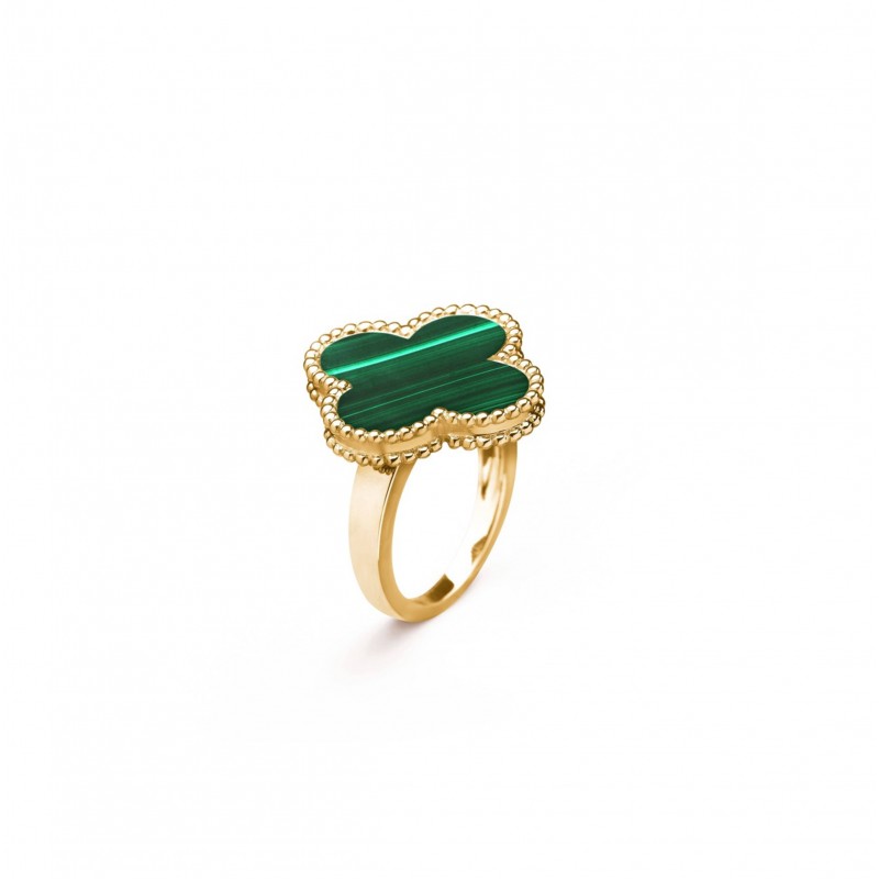 VAN CLEEF ARPELS MAGIC ALHAMBRA RING - YELLOW GOLD, MALACHITE  VCARO3AV00