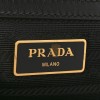 PRADA TESSUTO NYLON SOFT CALF SHOPPING TOTE BLACK (30*25*15cm)