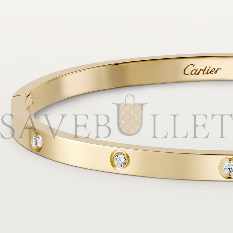 CARTIER  LOVE BRACELET, SMALL MODEL, 10 DIAMONDS B6047817