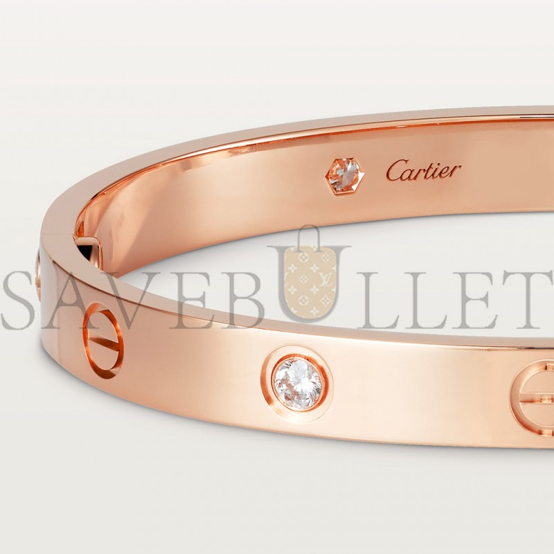 CARTIER LOVE BRACELET, 4 DIAMONDS  B6069917