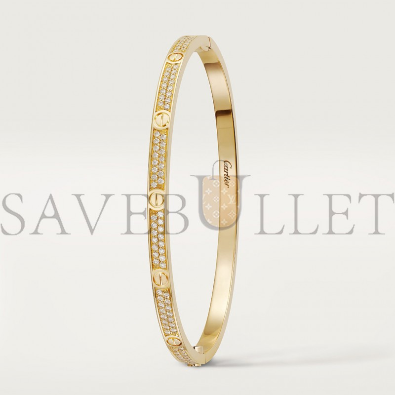 CARTIER  LOVE BRACELET, SMALL MODEL, PAVED N6710617