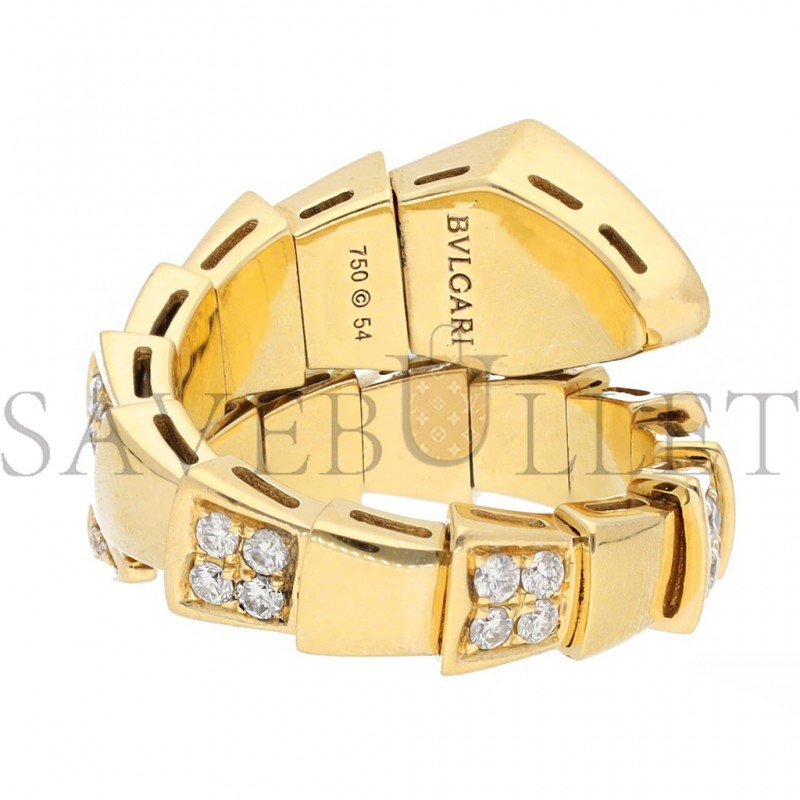 BVLGARI SERPENTI ONE COIL VIPER RING 388010