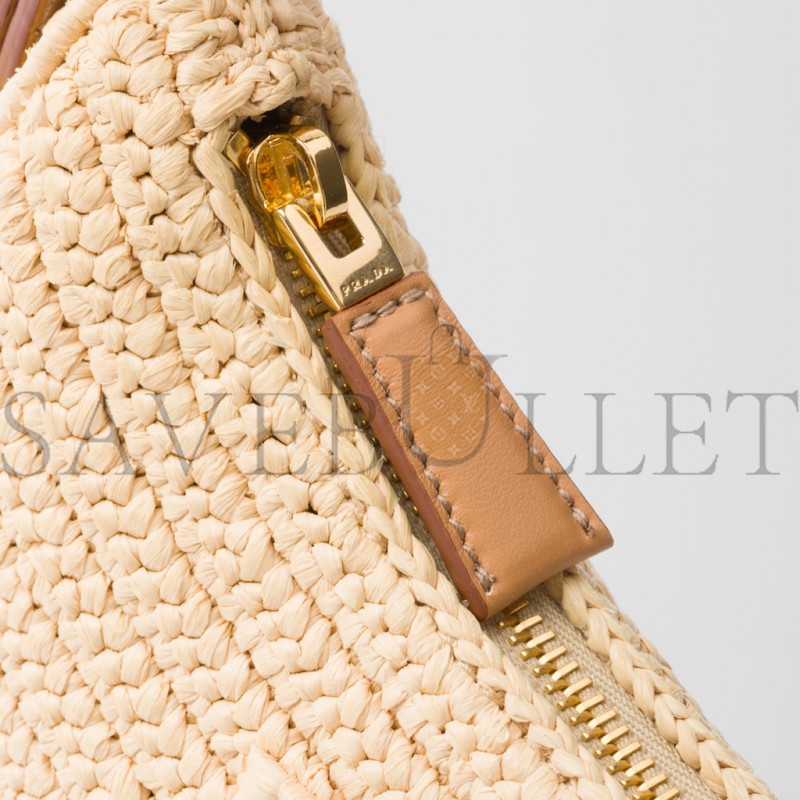 PRADA PRADA ARQUÉ CROCHET SHOULDER BAG 1BC194 (22.5*18.5*6cm)