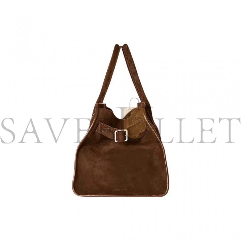 THE ROW SOFT MARGAUX 10 SUEDE HANDBAG WOMEN W1190L25DSTPD (25*19*18cm)