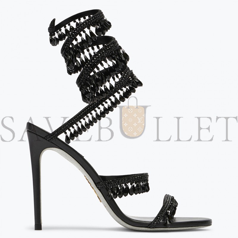 RENE CAOVILLA CHANDELIER BLACK SANDAL C10182