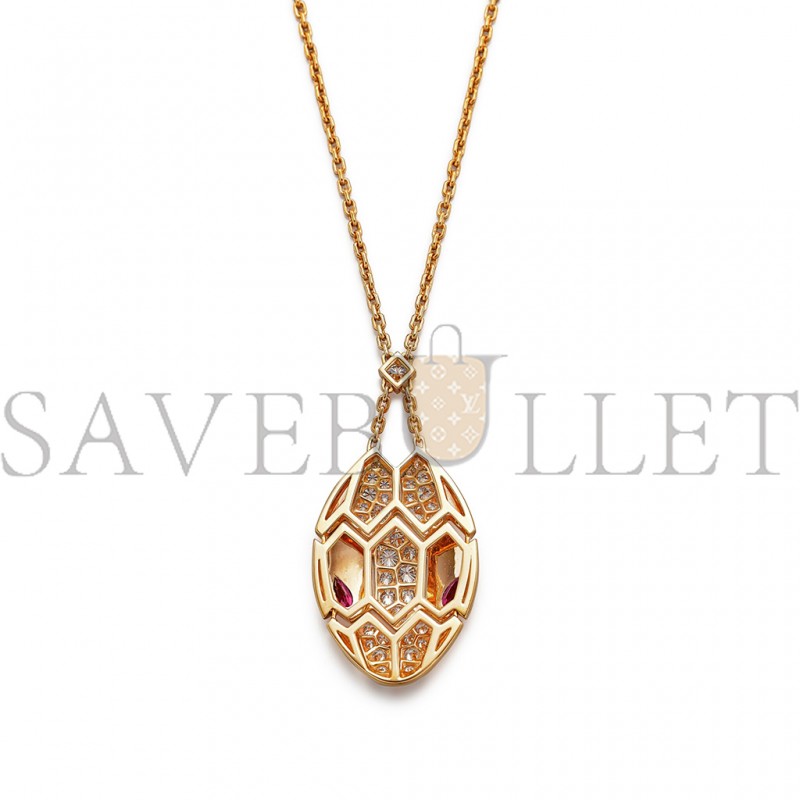 BVLGARI SERPENTI DIAMOND PENDENT NECKLACE 