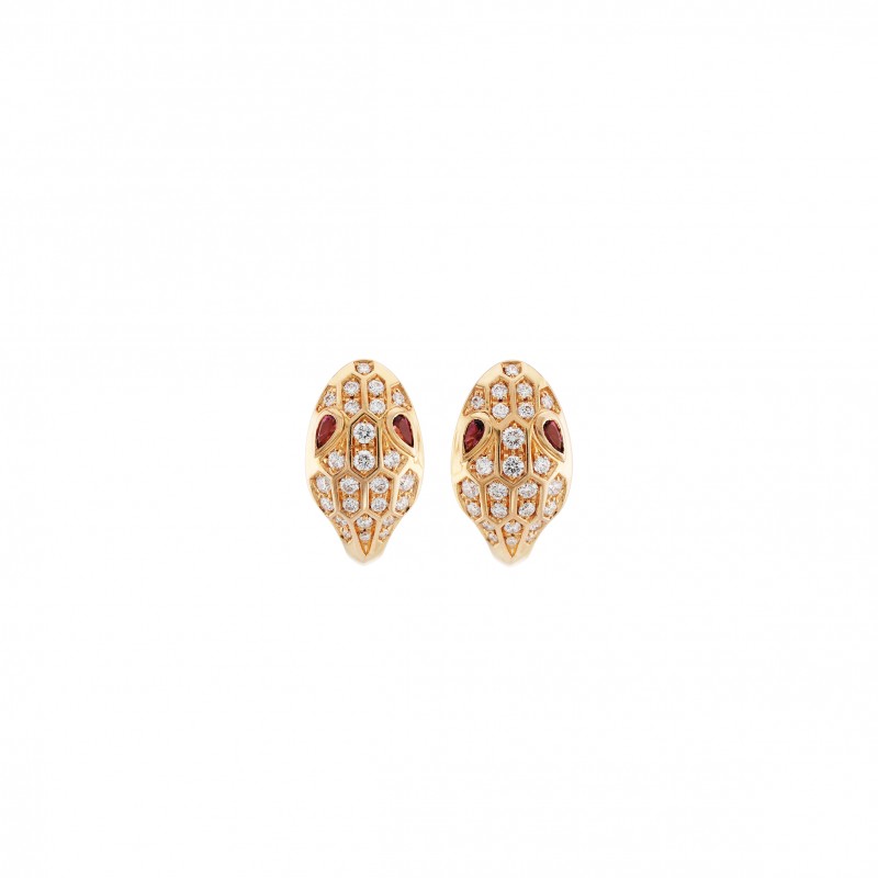 BVLGARI SERPENTI DIAMOND EARRINGS 380165