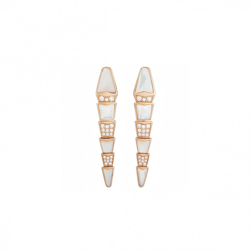 BVLGARI SERPENTI DIAMOND EARRINGS 