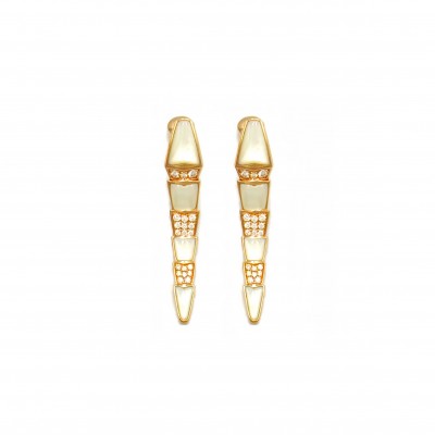 BVLGARI SERPENTI DIAMOND EARRINGS 