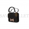 HERMES CONSTANCE 18 BLACK EPSOM ROSE GOLD HARDWARE (18*16*6cm)