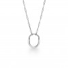 TIFFANY LOCK PENDANT IN WHITE GOLD WITH DIAMONDS, LARGE 