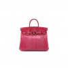 HERMES BIRKIN 25 FUCHSIA LIZARD PHW (25*18*14cm)