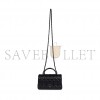 CHANEL MASTER MINI RECTANGULAR TOP HANDLE FLAP BAG SO BLACK LAMBSKIN AS2431 (20*13*6cm)