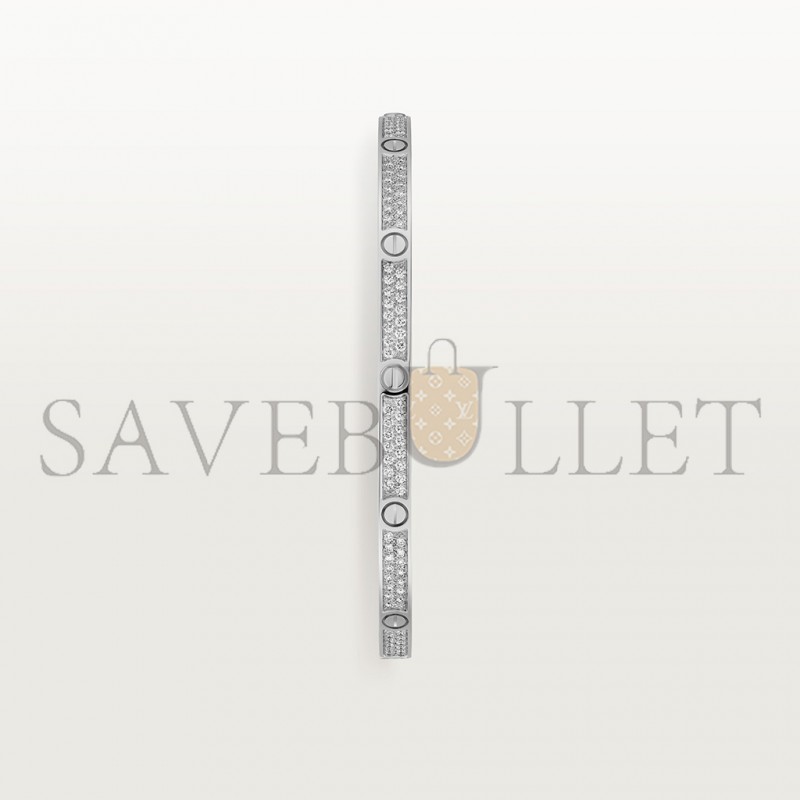 CARTIER  LOVE BRACELET, SMALL MODEL, PAVED N6710817