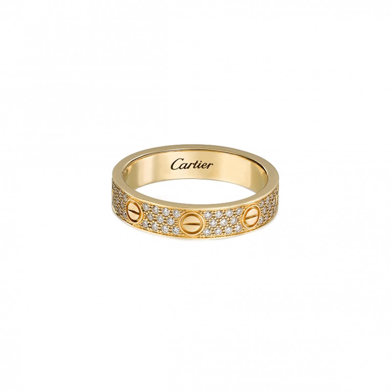 CARTIER  LOVE WEDDING BAND, DIAMOND-PAVED B4083300