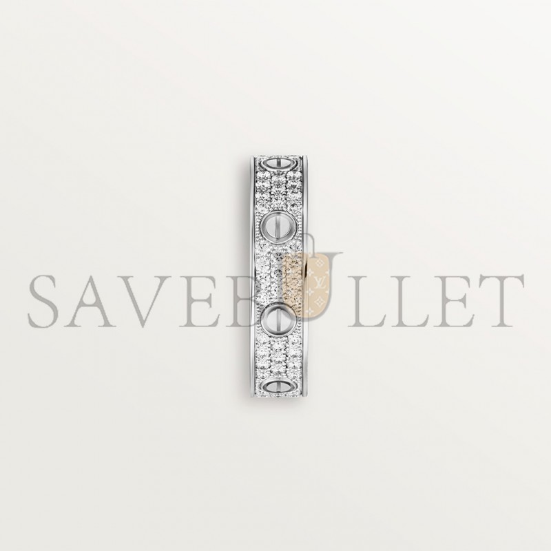 CARTIER  LOVE WEDDING BAND, DIAMOND-PAVED B4083400