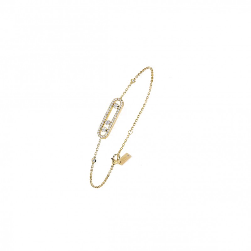 MESSIKA PARIS BABY MOVE PAVÉ YELLOW GOLD DIAMOND BRACELET 04325